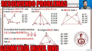 RESOLVIENDO PROBLEMAS GEOMETRIA NIVEL UNI(BASICO-INTERMEDIO)