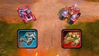 C&C Red Alert 3 - Mirage Tank vs Tesla Tank | Testing & Comparing