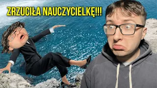 ZRZUCIŁA NAUCZYCIELKĘ Z URWISKA!!! *historie z wycieczek*