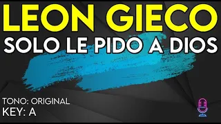 Leon Gieco - Solo Le Pido A Dios - Karaoke Instrumental