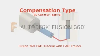 Fusion 360 CAM - Cutter Radius Compensation - 2D Contour part 6