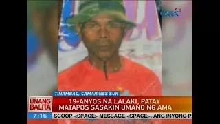 19-anyos na lalaki, patay matapos saksakin umano ng ama