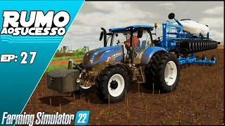 PRIMEIRO MEGA PLANTIO DE ALGODÃO! | FARMING SIMULATOR 22 #27