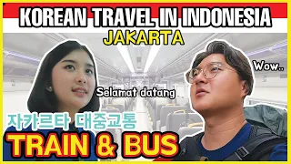 korean reaction to indonesia : Jakarta transportation [VLOG]