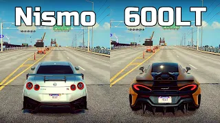 NFS Heat: Nissan GTR Nismo vs McLaren 600LT - Drag Race