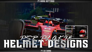 F1 23 Helmet Designs | PSR PLAKKIE Designs Part 2 |  #f1settings #f1helmets #f123