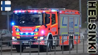 Emergency vehicles responding in Helsinki (collection)