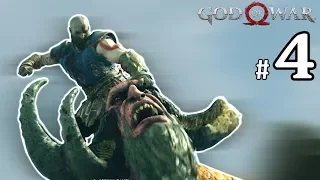 God Of War Fire Troll Fight (Daudi) - Walkthrough Part 4 - God Of War PS4 Gameplay Review