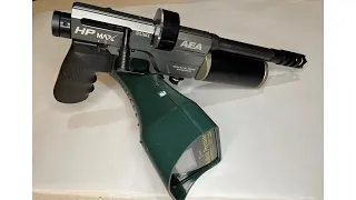 2nd AEA HP Max M50 custom Texoma Precision Pellet pistol test, I killed another chronograph! VID89