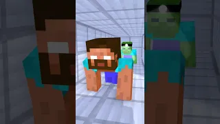 HELP Herobrine get Diamond (Bones - Imagine Dragons) #herobrine #shorts #minecraft #bones