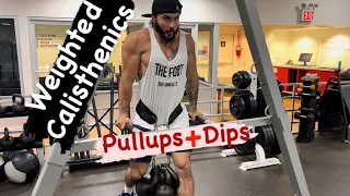 Weighted Calisthenics: Pullups + Dips | Eric Rivera