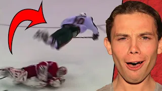 Australian Reacts To 'When Hockey Goal Keepers Don't Hold Back'