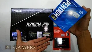 intel PENTIUM GOLD G5400 ASRock H310CM HDV Kingston 4GB DDR4 Sandisk SSD PLUS Budget Desktop 2019