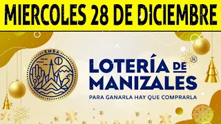 Resultados Lotería de MANIZALES del Miércoles 28 de Diciembre de 2022 | PREMIO MAYOR 😱💰🚨