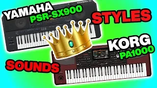 Yamaha vs Korg Styles & Sounds Comparison | PSR-SX900 vs PA1000 | Super Articulation vs DNC