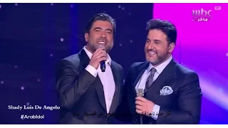 وائل كفوري وملحم زين يشعلان مسرح عرب ايدول باغنية عمري كله Arab idol 2016