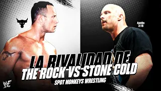 LA ÉPICA RIVALIDAD de STONE COLD STEVE AUSTIN vs THE ROCK! - RIVALIDADES EPICAS DE WWE