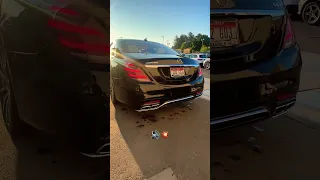 Mercedes-Benz AMG S63 exhaust sound! 🔊💥💥🇩🇪 #automobile #mercedes #amg #s63amg #exhaust #pop