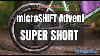 Unboxing bộ microSHIFT Advent "Super Short" Flatbar Groupset, 9spd