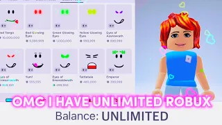 POV: YOU HAVE UNLIMITED ROBUX-😱🤑🤫