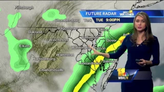 Mild in the morning, rain possible late on Tuesday