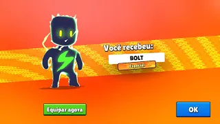 FUNCIONA! Novo bug para conseguir a skin especial do Bolt no Stumble Guys!