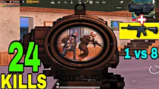 LOVE M416 ? WATCH THIS | 24 KILLS SOLO VS SQUAD | PUBG MOBILE