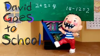 David Goes to School. Read aloud with custom DIY David doll.