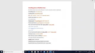 Installing java on RedHat Linux of AWS EC2. Contact +91-8123997688