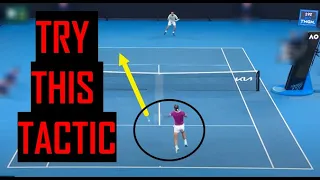 TENNIS WINNING POINTS | RAFA NADAL 2022 AO FINAL: "DRIVE AND DROP"