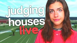 judging YOUR bloxburg houses! (LIVE)