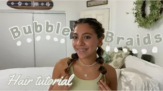 Bubble braids hair tutorial | simple