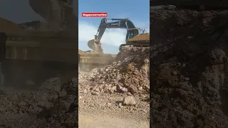 Volvo 750 excavator loading dump || #shorts