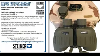 Steiner 10x50 Military-Marine Binoculars MM1050 + Premium Camo Carry Case