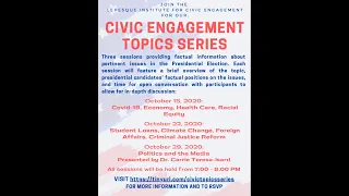 Civic Engagement Topics Series: Webinar 1