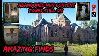 Abandoned Nun Convent With The Power Still On / Amazing Statues Found In Original Crates