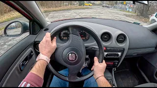 2003 Seat Ibiza [1.4 16V 75HP] |0-100| POV Test Drive #1613 Joe Black