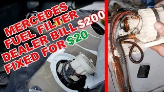 Mercedes W211 Replacement the Fuel Filter / How to Replace the Fuel Filter Correctly Mercedes W211