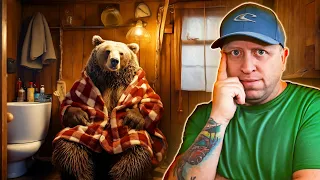 We Found A Bear In Our Cabin! *Thumbs Up Family*
