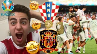 CROATIA 3-5 SPAIN! - EURO 2020 - EXTRA TIME LIVE FAN REACTION & GOAL HIGHLIGHTS! Croacia 3-5 España