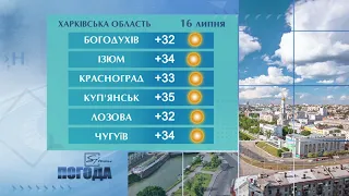 Погода на 16 липня 2021