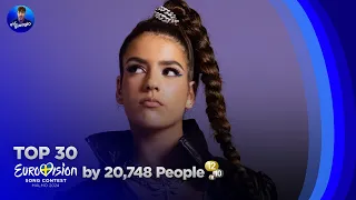 Eurovision 2024: Top 30 by 20,748 People