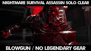 Ghost of Tsushima - Nightmare survival Blowgun & no legendary gear assassin solo (20220124)