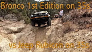 TFL Studios 1st Edition Bronco vs my Jeep Rubicon on 35s!