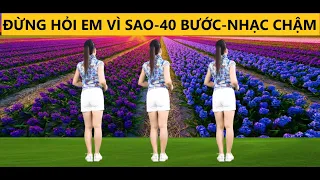 ĐỪNG HỎI EM VÌ SAO/ 40 BƯỚC NHẠC CHẬM- CÙNG HƯỚNG DỄ HỌC VỚI MỌI LỨA TUỔI