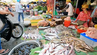 Food Wet Market Scenes - River Fish, Vegetables, Fruits, Chicken, Meat, Pork, Seafood & More |Papa