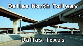 Dallas North Tollway - Texas Freeways - I-35E northerly to US-380 - December, 2022