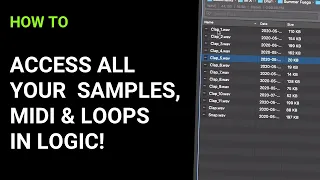 How to BROWSE/PREVIEW/LOAD your samples in Logic Pro X (Quick Tip)