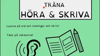 Träna HÖRA & SKRIVA