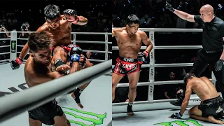 FLYING KNEE KNOCKOUT 😱✈️ Samingdam vs. Javad Bigdeli